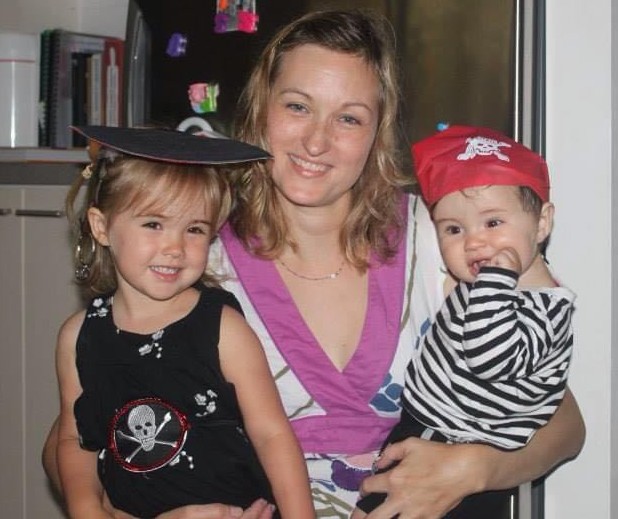 Linda Nordin with children